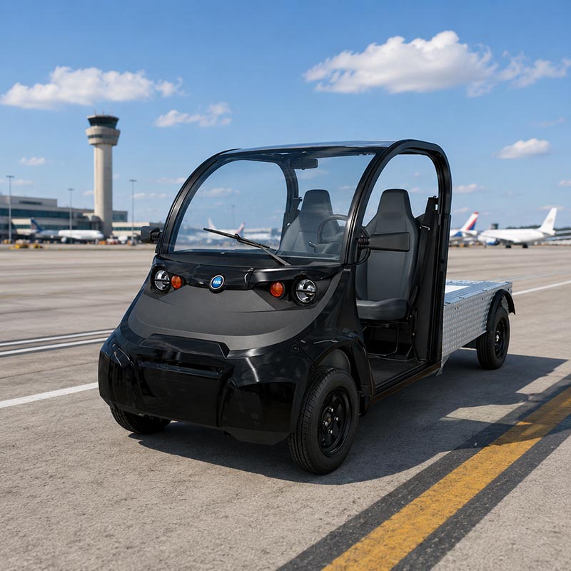 Electric GSE on ramp daytime
